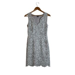 DKNY beige sleeveless lace dress. Size 2